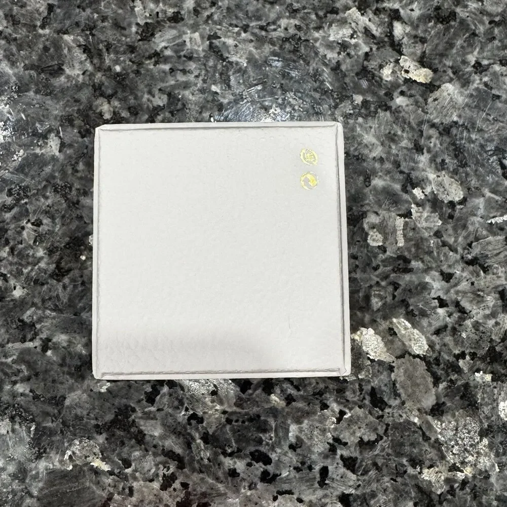 Dior Small White Jewelry Gift Empty Box + Silver Dior Star 
